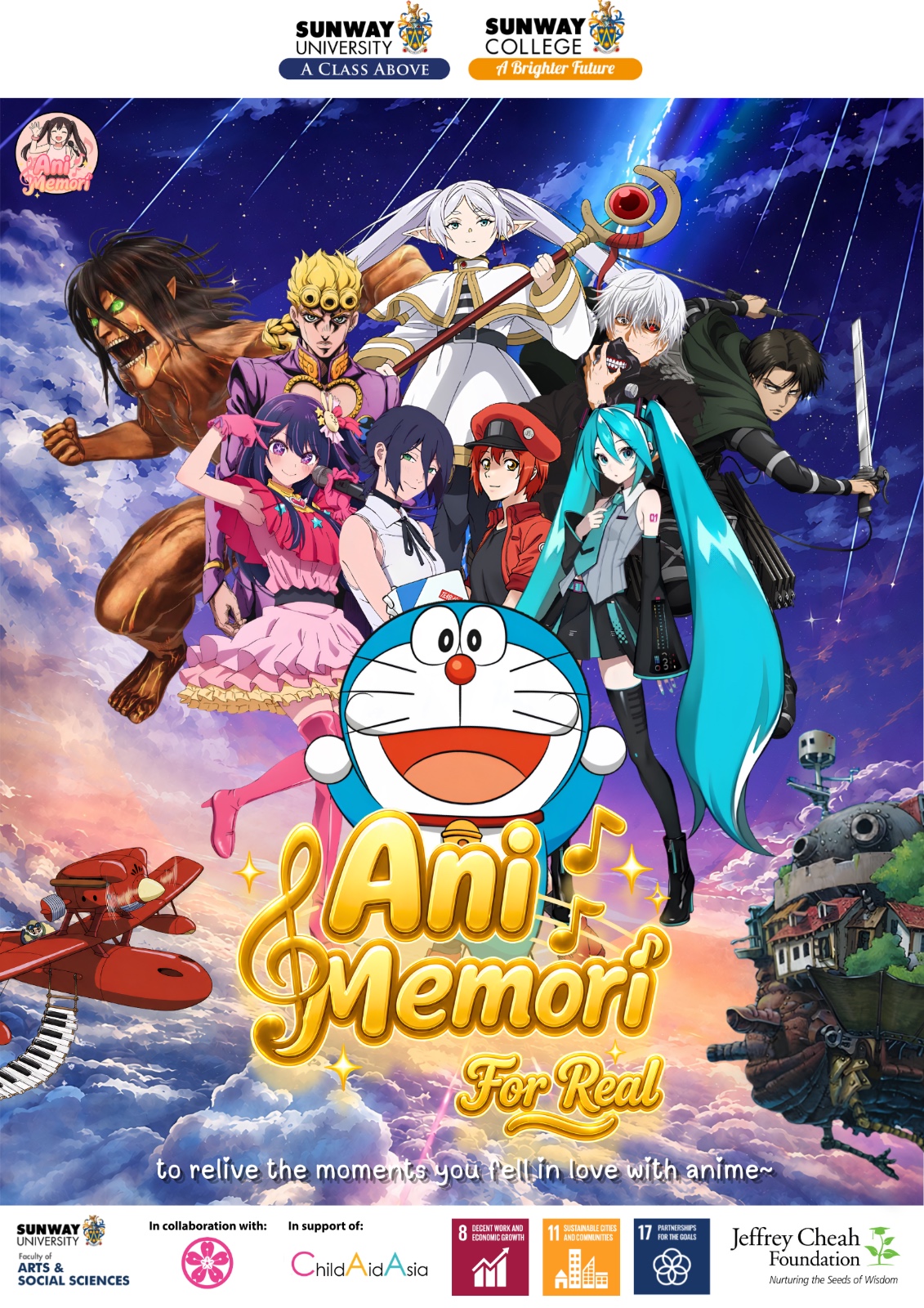AniMemori For Real concert poster